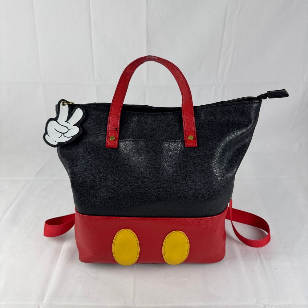 Disney Dani Nicole Mickey Mouse‎ Mini Backpack Bag Red Black Yellow Purse